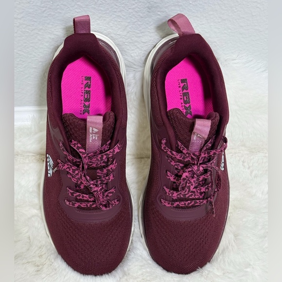 Women's RBX Maroon Sneakers Athletic Shoes, Size 9 - Picture 7 of 10